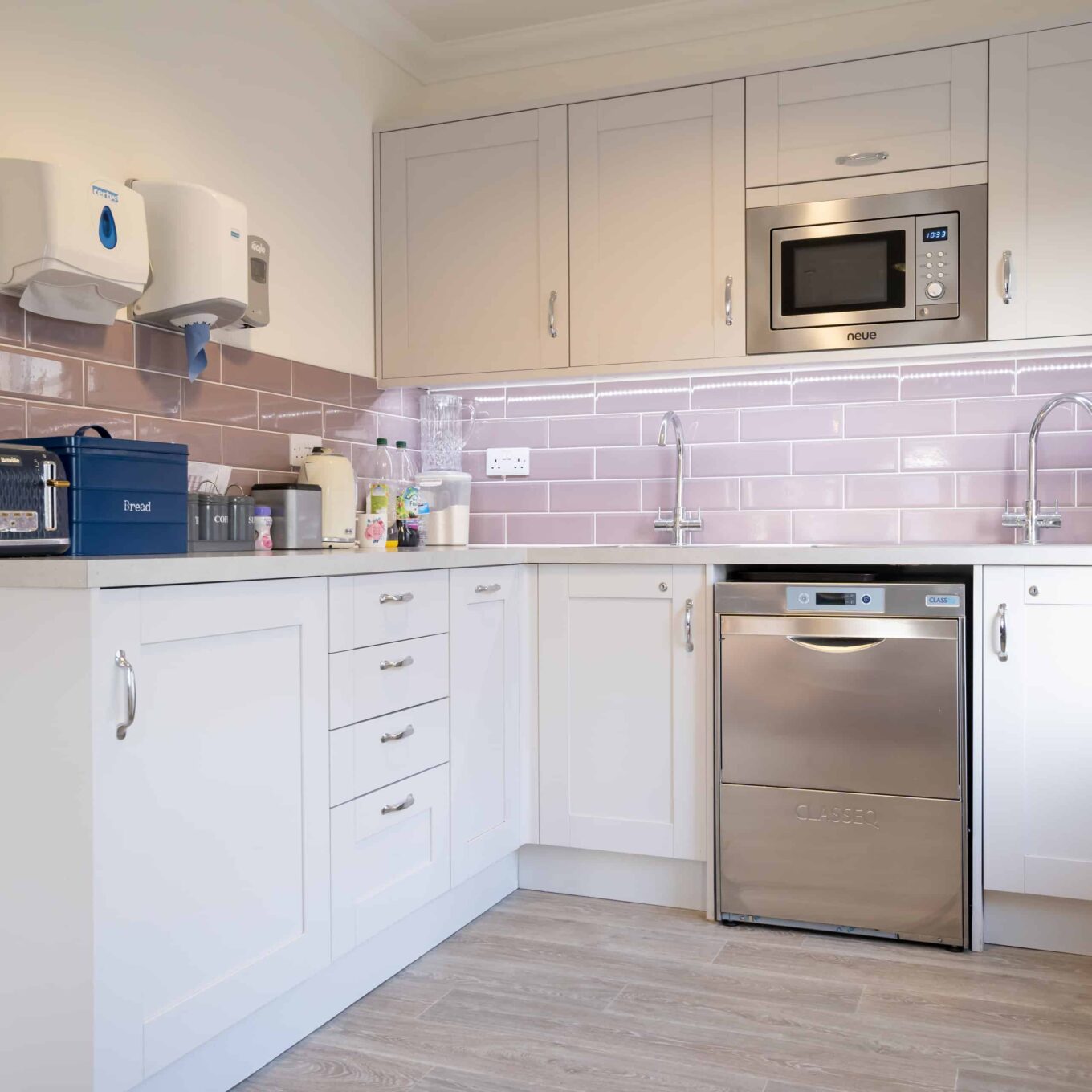 Kitchen for residents at Woodland Grove Care Home in Loughton